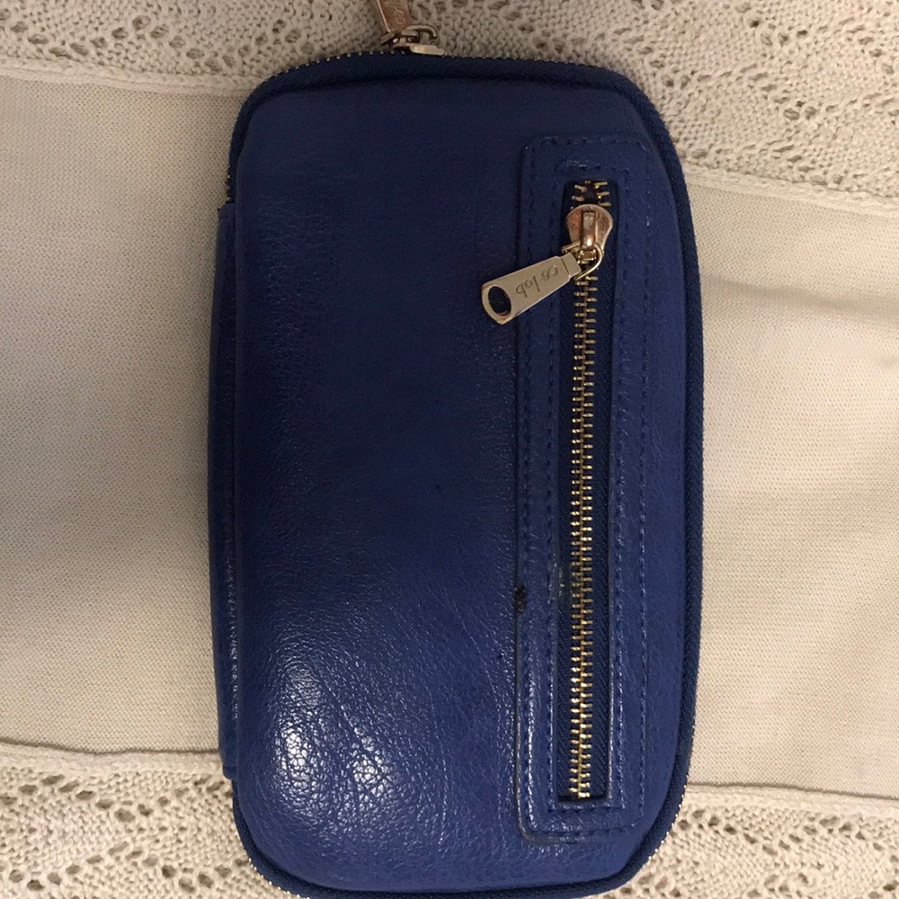 Faux leather wallet, coin purse, and card holders.